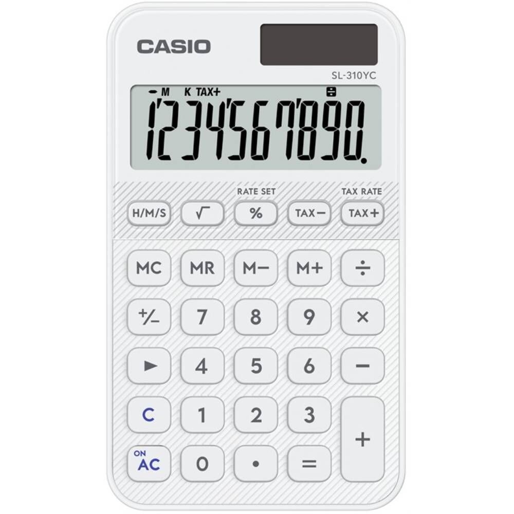 Casıo Hesap Makinesi Cep Tipi Sl-310Yc-We-W-Dp