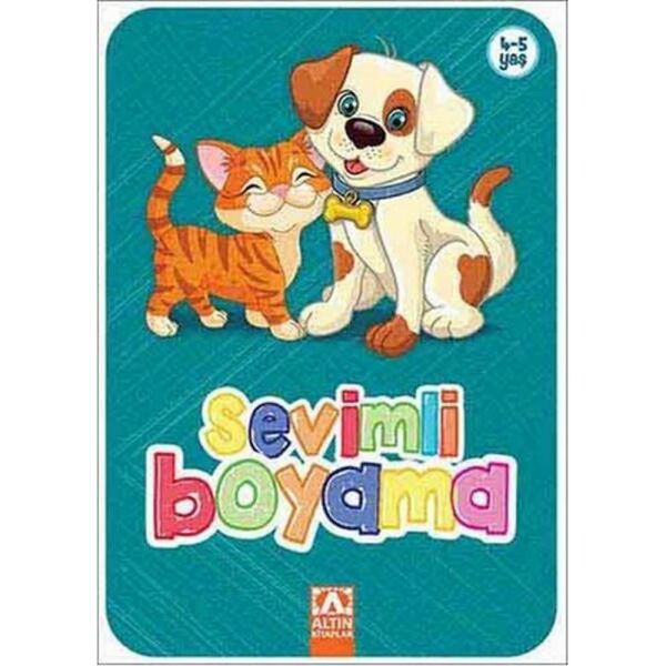 Altın Sevimli Boyama 4-5 Yaş Turkuaz