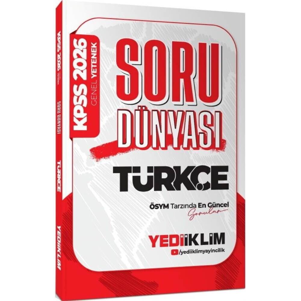Yediiklim KPSS 2026 GY Türkçe Soru Dünyası