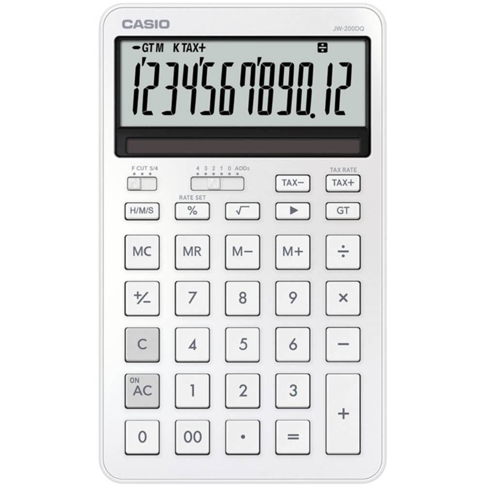Casıo Hesap Makinesi Masaüstü Jw-200Dq-We-W-Dp