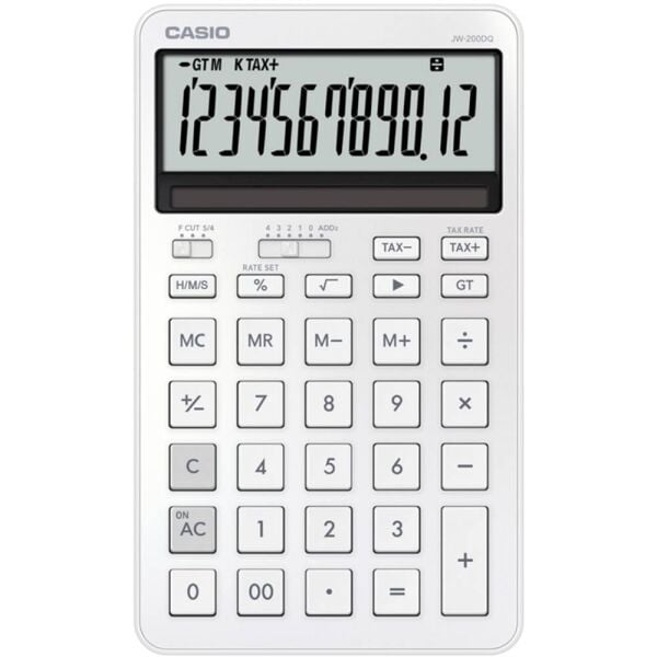 Casıo Hesap Makinesi Masaüstü Jw-200Dq-We-W-Dp