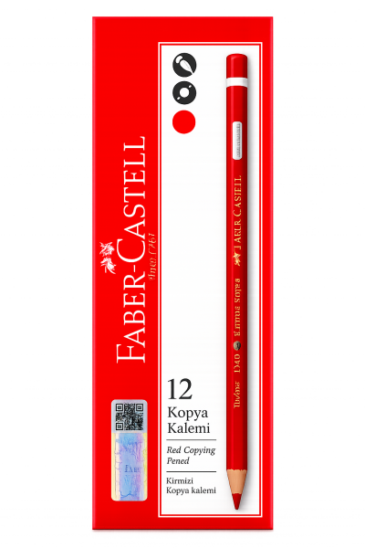 Faber Castell Kırmızı Kalem 12'li 1410000