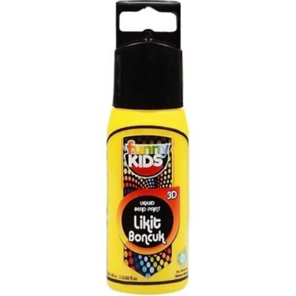 Funny Kids Boyutlu Boncuk Boyama 60 cc Fosforlu Sarı 060-05205