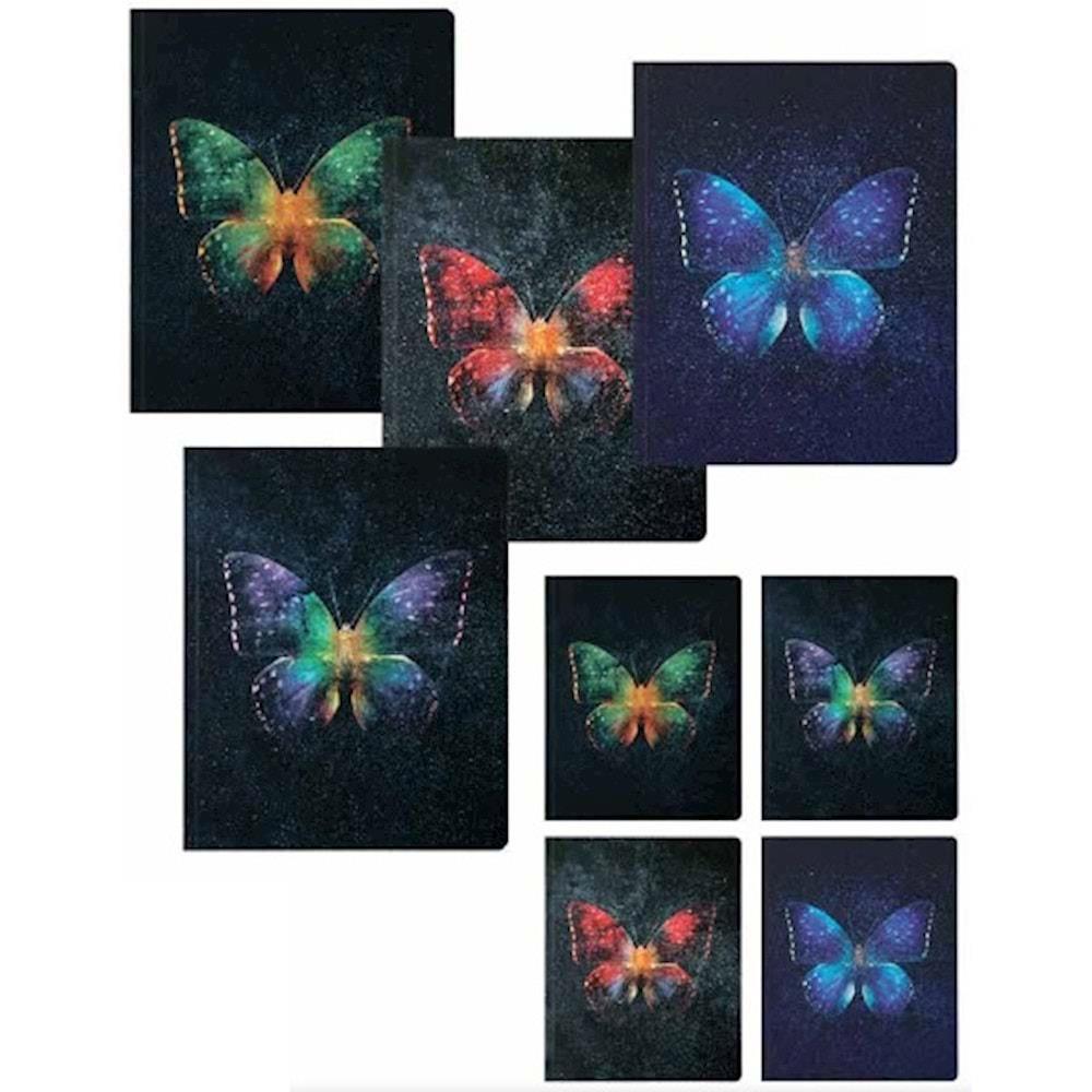 Bind Note Butterfly Okul Defteri 20x25 cm 80 Yaprak Kareli Karton Kapak 410882-99-03