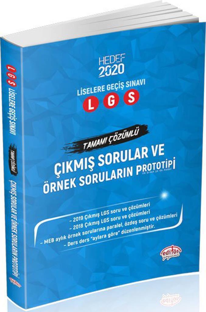 Editör 8.Sınıf Lgs Çıkmış Sorular ve Örnek Soruların Protitipi
