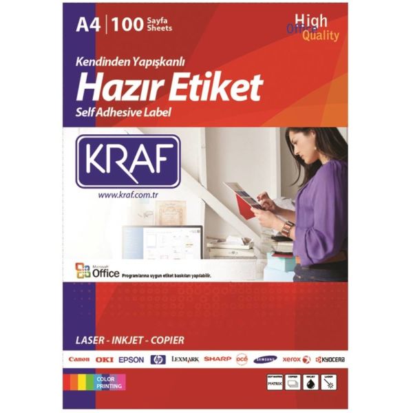 Kraf Laser Etiket Kf-2095 30 X 12 Mm