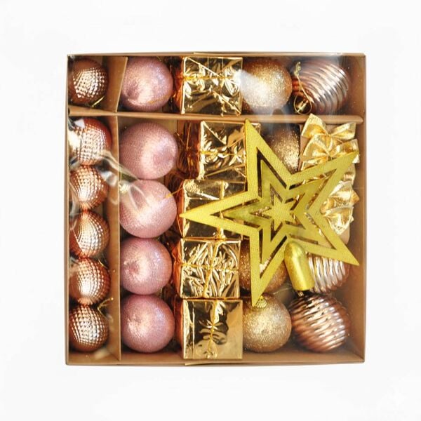 Yılbaşı Ağacı Süsleme Seti 29 Parça Bronz 2006814-4