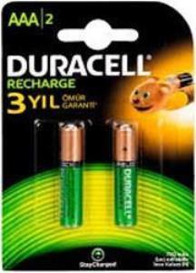 Duracell Şarjlı İnce Kalem Pil AAA 750 Mah 2 li