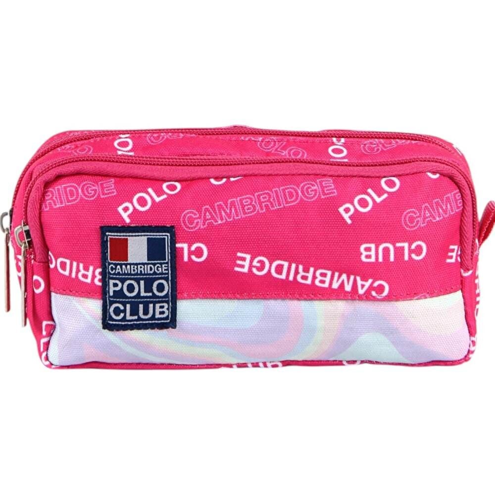 Cambridge Polo Rococo Çift Bölmeli Kalem Çantası 4012 Pembe