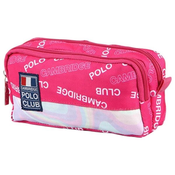 Cambridge Polo Rococo Çift Bölmeli Kalem Çantası 4012 Pembe