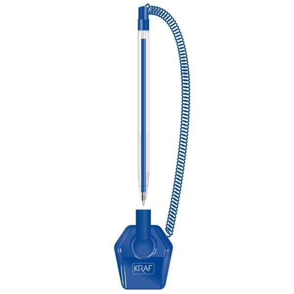 Kraf Spiralli Tükenmez Kalem 0.7 Mavi 304G