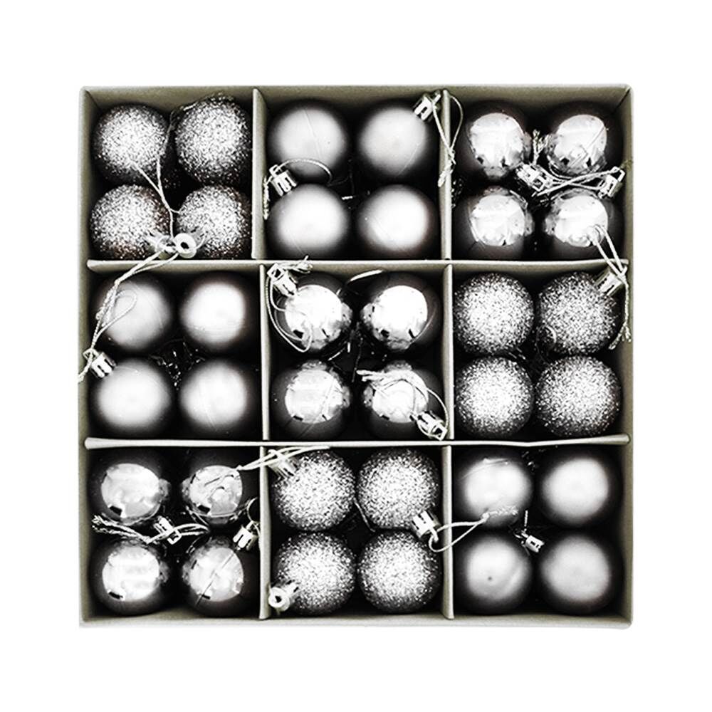 Yılbaşı Ağacı Süsleme Seti 72 li Gümüş 2006813-5