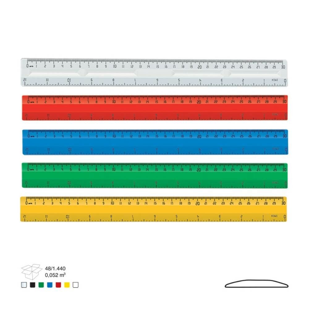 Ark 600 30 cm Plastik Cetvel