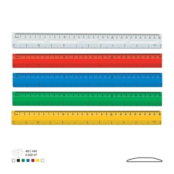 Ark 600 30 cm Plastik Cetvel