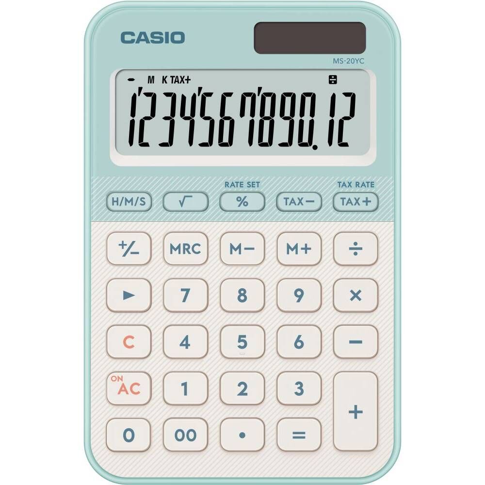 Casıo Hesap Makinesi Masaüstü Ms-20Yc-Lg-W-Dp