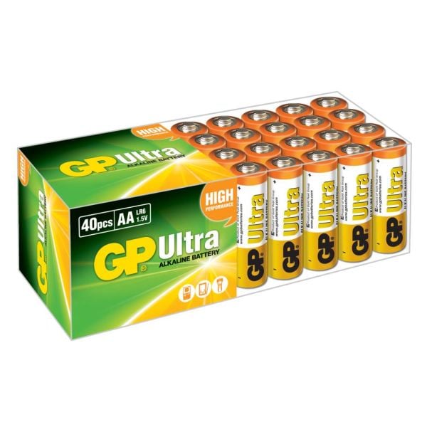 GP G-Tech LR6 AA Boy Ultra Alkalin Kalem Pil 40'lı Paket GP15AU-2B40