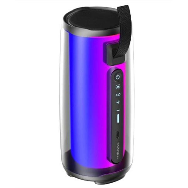Mikado MD-17BT Capella Siyah 10W 1 RGB Mikrofonlu   Kart-Aux-Usb TWS 1800 mAh Bataryalı Speaker