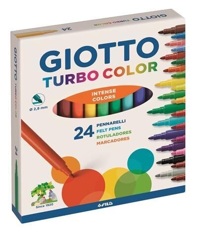 Giotto Turbo Color Keçeli Kalem 24 Renk 41700