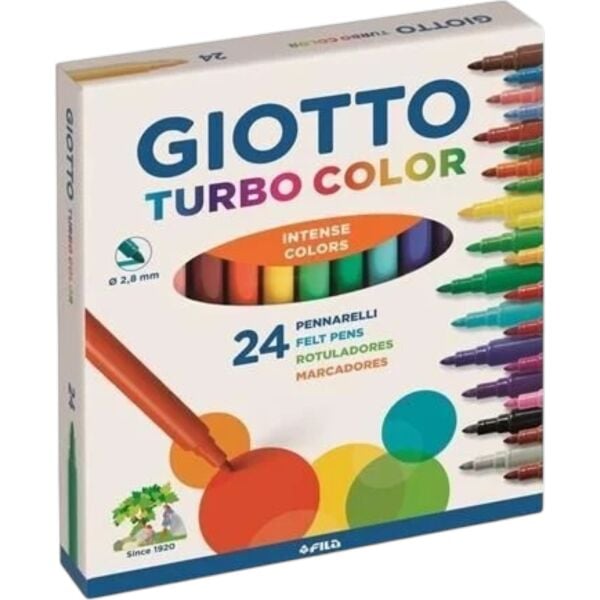 Giotto Turbo Color Keçeli Kalem 24 Renk 41700