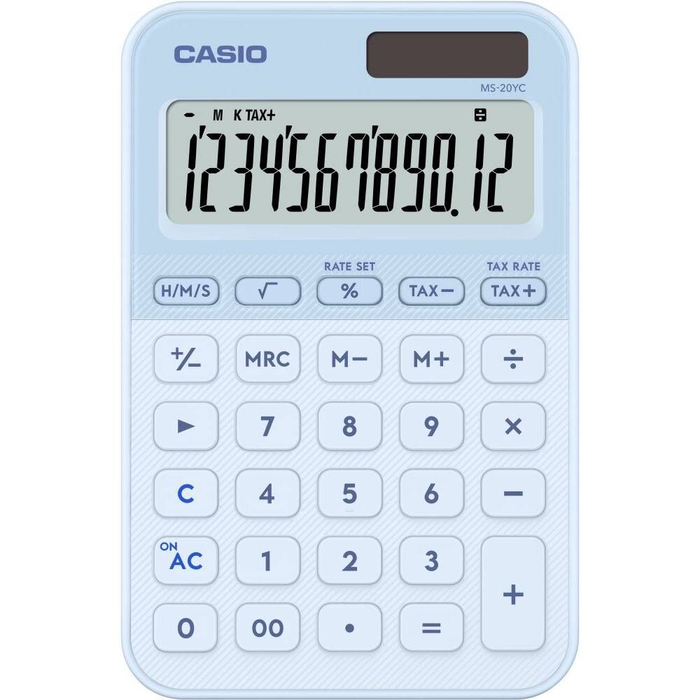 Casıo Hesap Makinesi Masaüstü Ms-20Yc-Lb-W-Dp