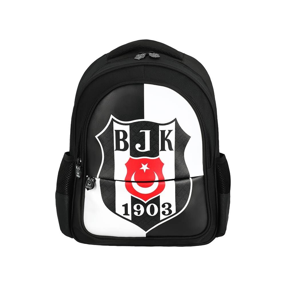 Beşiktaş BJK 1903 Logo Desenli Suni Deri İlkokul Çantası 25360