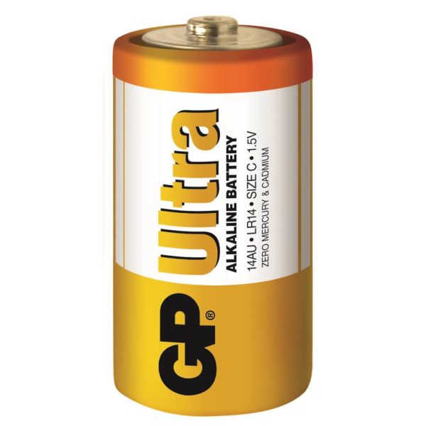 GP G-Tech LR14 Orta Boy Ultra Alkalin Pil 2'li Paket GP14AU-U2 C Boy
