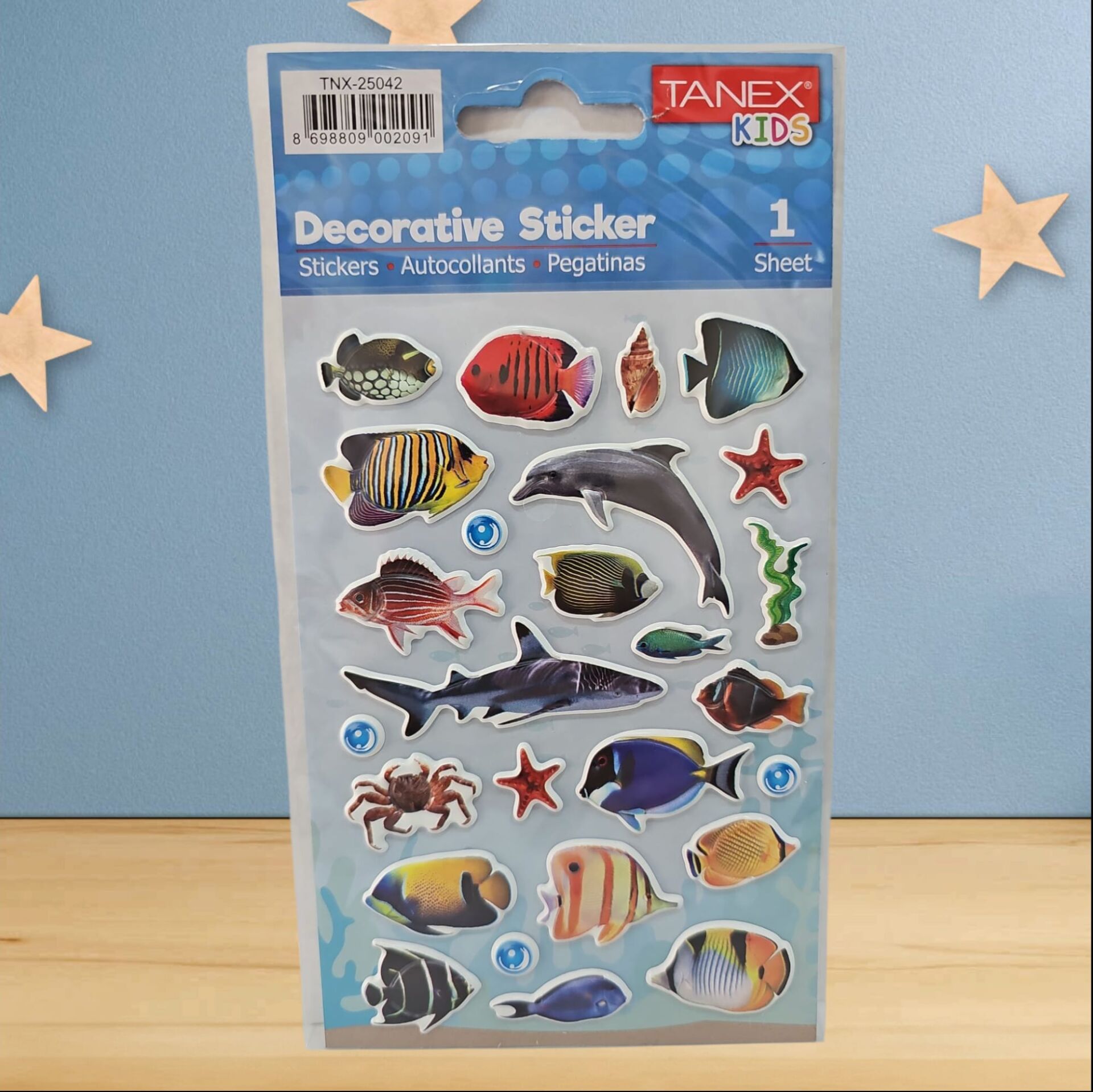 Tanex Sticker Balıklar Serisi 25042