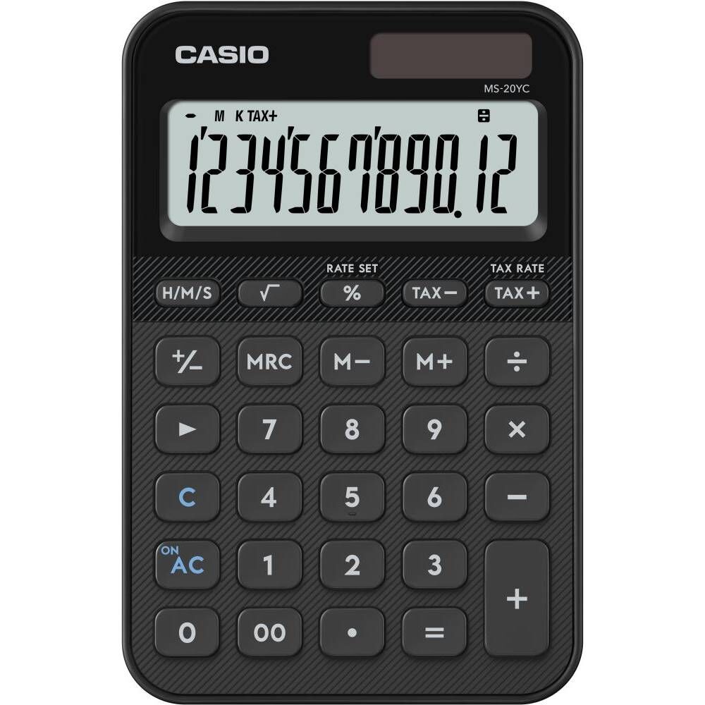 Casıo Hesap Makinesi Masaüstü Ms-20Yc-Bk-W-Dp