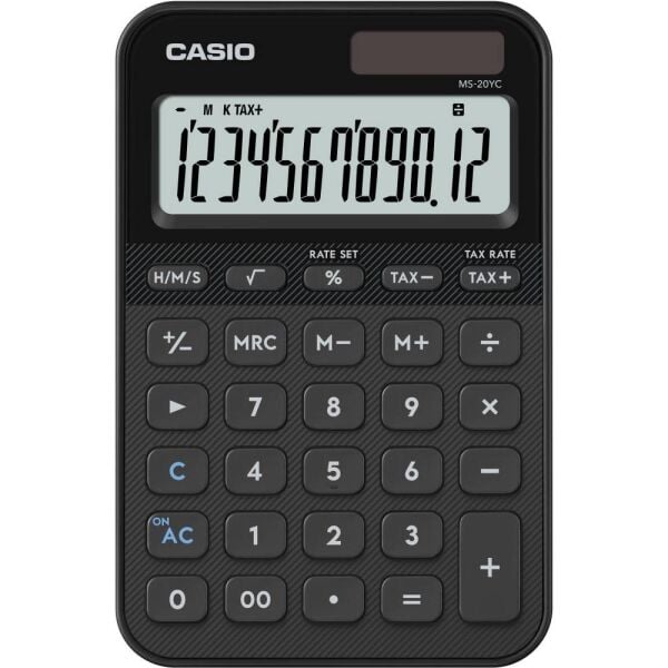 Casıo Hesap Makinesi Masaüstü Ms-20Yc-Bk-W-Dp