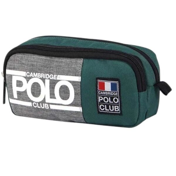 Cambridge Polo Street Style Çift Bölmeli Kalem Çantası 4017 Yeşil