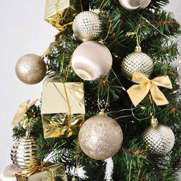 Yılbaşı Ağacı Süsleme Seti 29 li Bronz 2006814-2