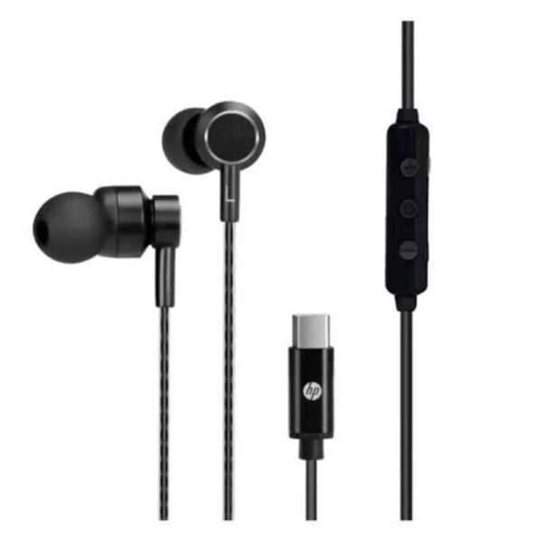 Hp DHH-1127-BK Kablolu Kulakiçi Type-C Ses Kontrol Butonlu Mikrofonlu Siyah Kulaklık