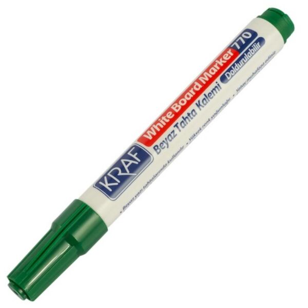 Kraf Beyaz Tahta Kalemi Doldurulabilir 770 Yeşil