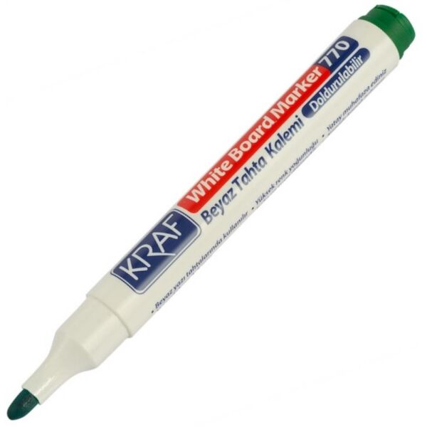 Kraf Beyaz Tahta Kalemi Doldurulabilir 770 Yeşil