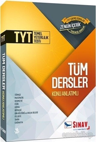 Sınav TYT Tüm Dersler Konu Anlatımlı