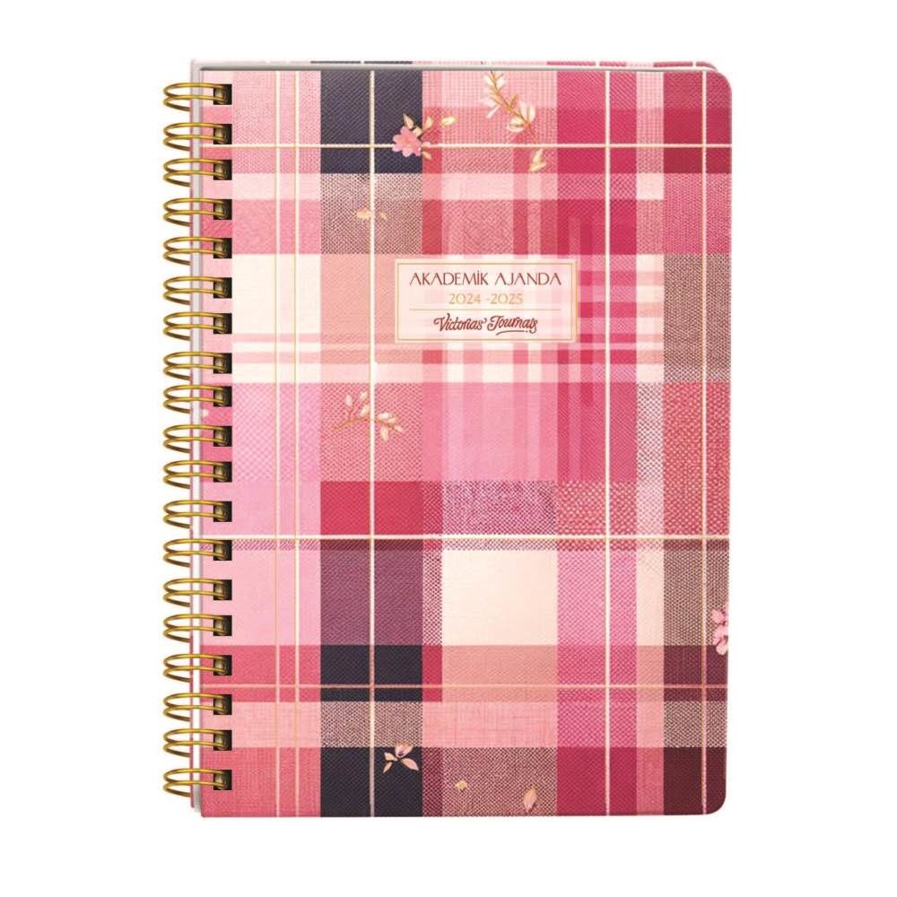 Victorias Journals 2024-2025 17x23 Spiralli Akademik Ajanda 124-1276