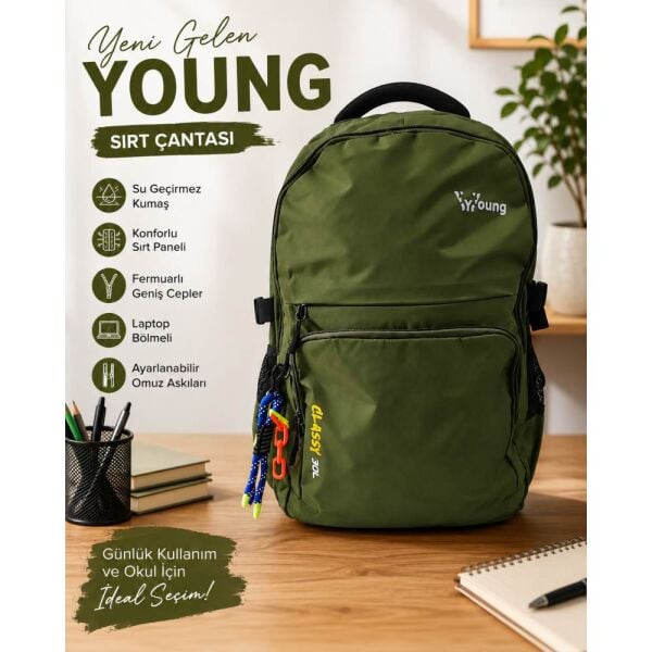 Young 51582 Yeşil Sırt Çantası