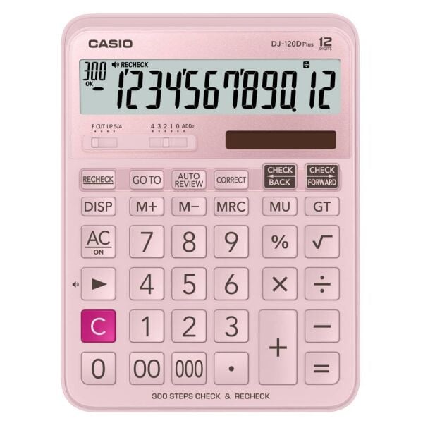 Casıo Hesap Makinesi Masaüstü Dj-120D-Pk-Wadp