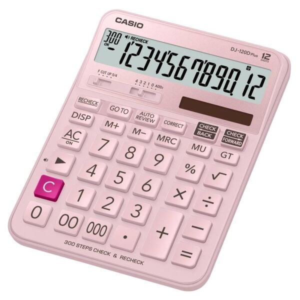 Casıo Hesap Makinesi Masaüstü Dj-120D-Pk-Wadp