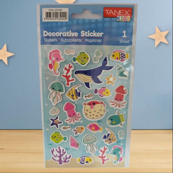 Tanex Sticker Okyanus Canlıları Serisi 25190