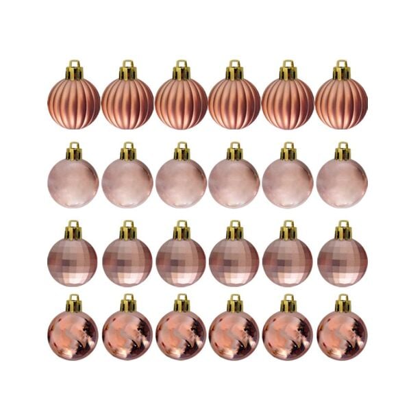 Yılbaşı Ağacı Süsleme Topu 3 cm 12 li Bronz 2006907-B