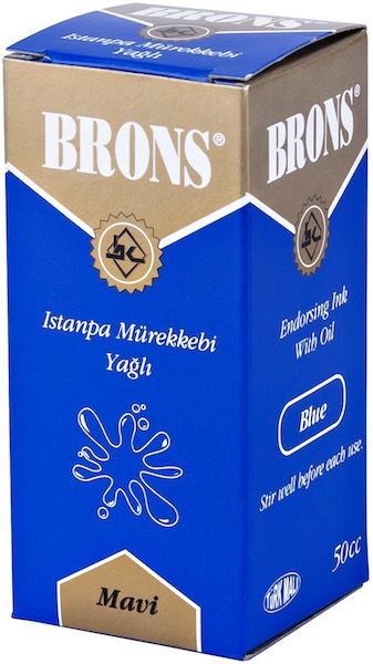 Brons Istampa Mürekkebi 50 cc Mavi Br-329