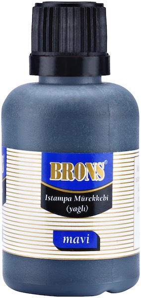 Brons Istampa Mürekkebi 50 cc Mavi Br-329