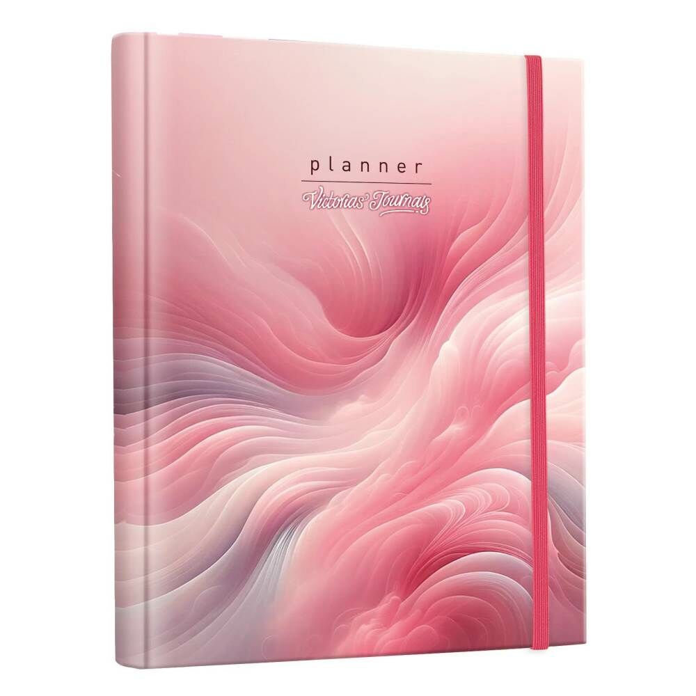 Victorias Journals 2024-2025 17x23 Lastikli Gizli Spiralli Planner 124-1288