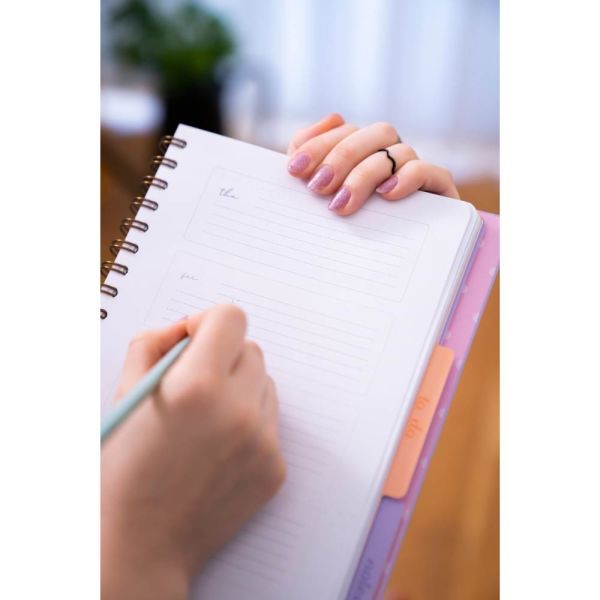 Victorias Journals 2024-2025 17x23 Lastikli Gizli Spiralli Planner 124-1288