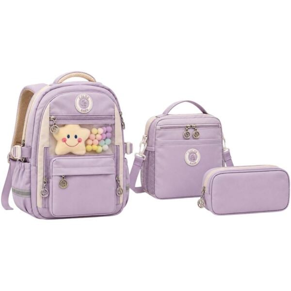 Color Bags B83 3'lü Set Lila İlkokul Çantası