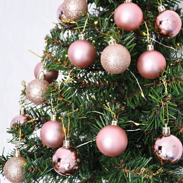 Yılbaşı Ağacı Süsleme Seti 72 li Bronz 2006813-3