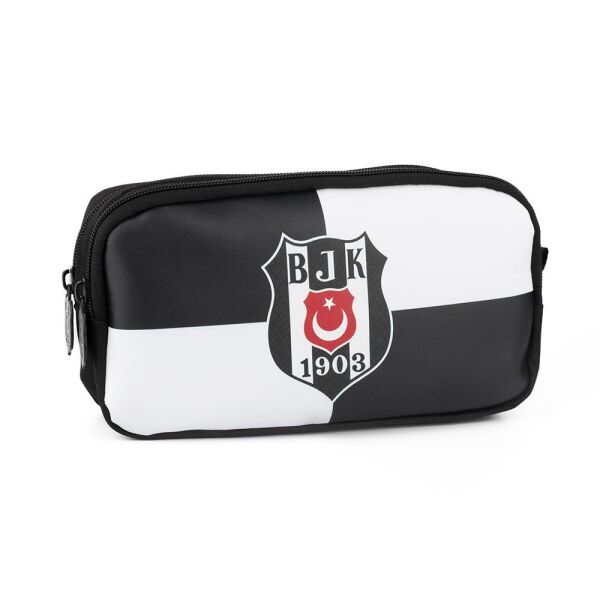 Beşiktaş 1903 Logo Desenli Suni Deri Kalem Çantası 25363