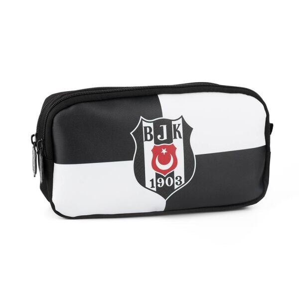 Beşiktaş 1903 Logo Desenli Suni Deri Kalem Çantası 25363