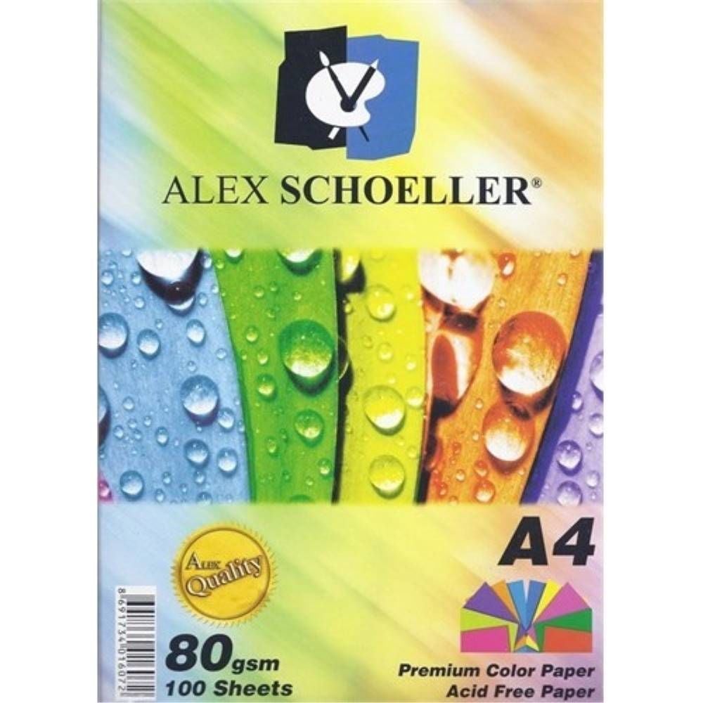 Alex Fotokopi Kağıdı A4 50 Li 10 Renk Alx-621